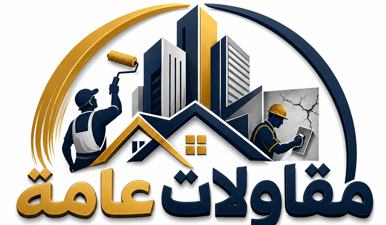 شعار مقاولات عامة عوازل وأصباغ وترميم
